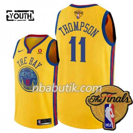 NBA Børn Trøje Golden State Warriors Klay Thompson 11 2018 NBA Finals Gul Nike City Edition Swingman NBA Børn Trøje Golden State Warriors Klay Thompson 11 2018 NBA Finals Gul Nike City Edition Swingman